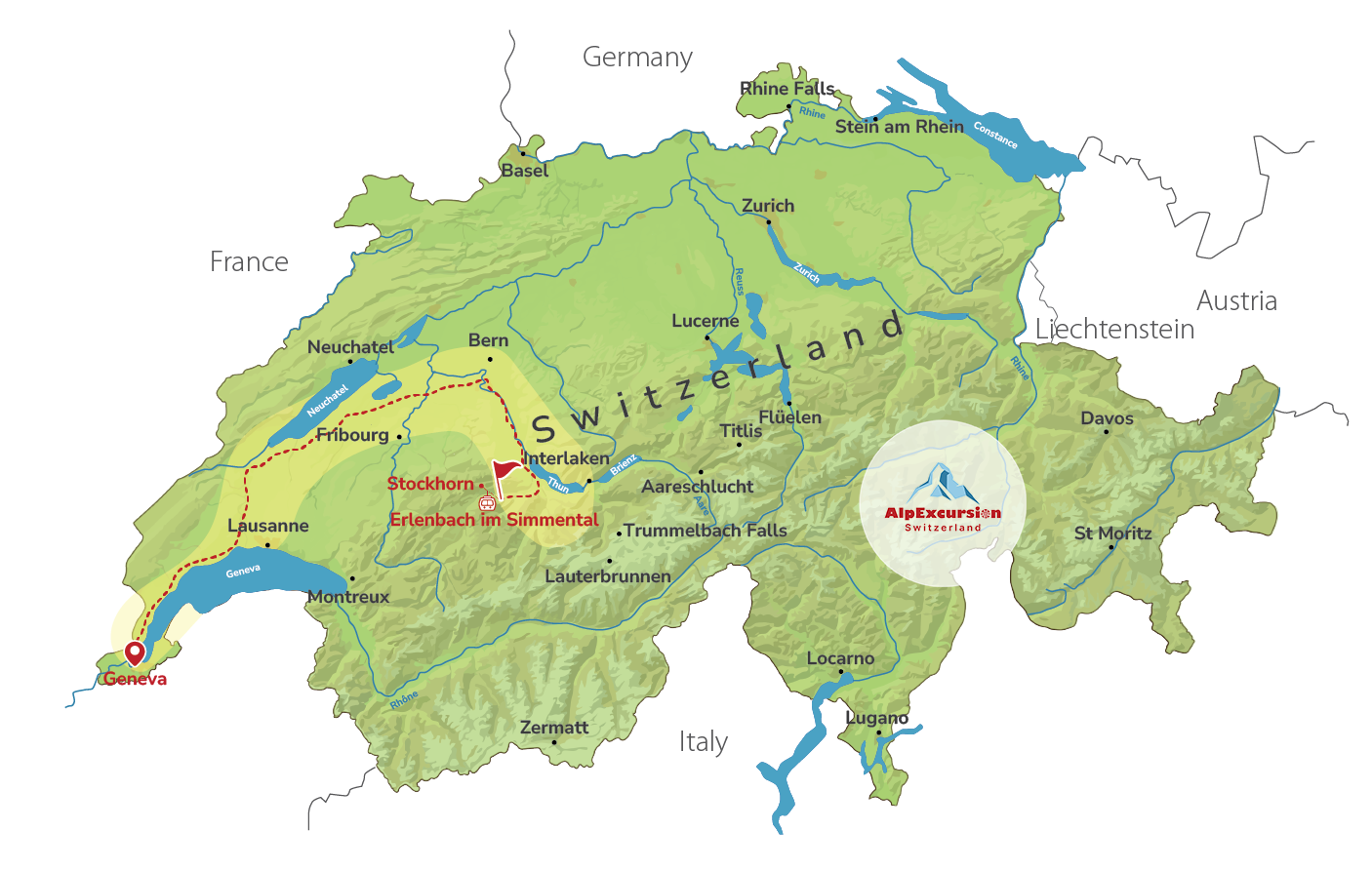 Guided Fishing Day in the Alps from Geneva