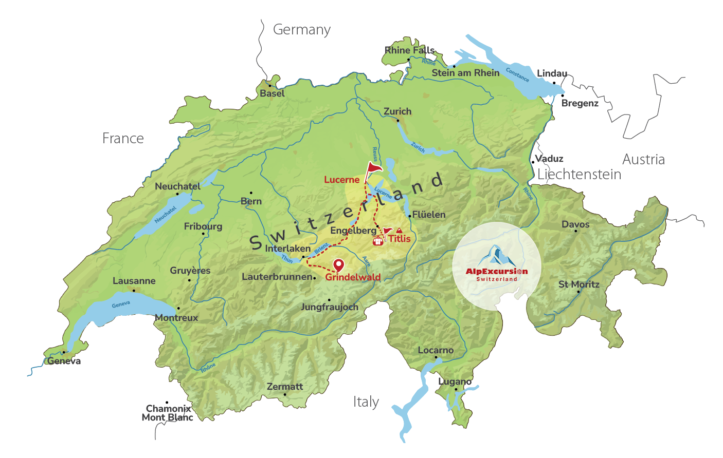 Lucerne & Mount Titlis Private Day Trip from Grindelwald