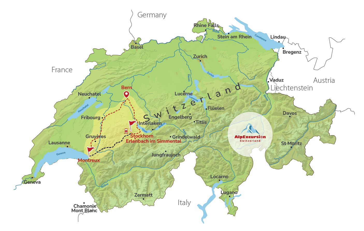Scenic Swiss Experience in One Day from Bern