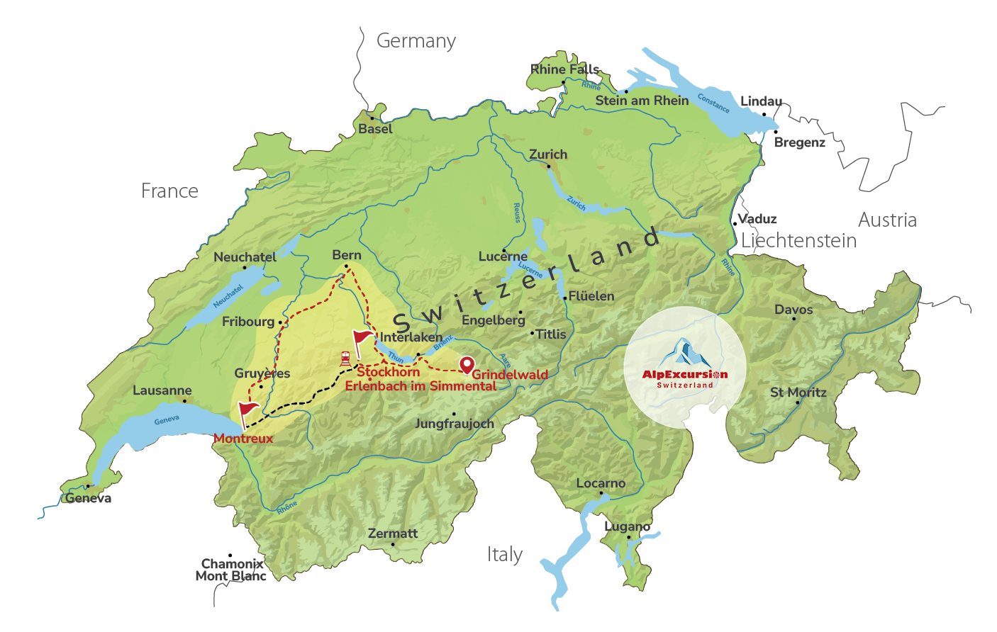 Scenic Swiss Experience in One Day from Grindelwald