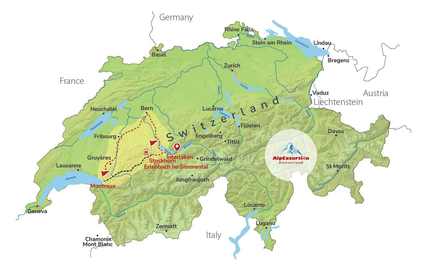 Scenic Swiss Experience in One Day from Interlaken