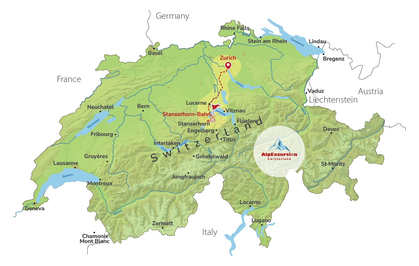 Swiss Panorama: Cabrio Experience through the Alps from Zurich