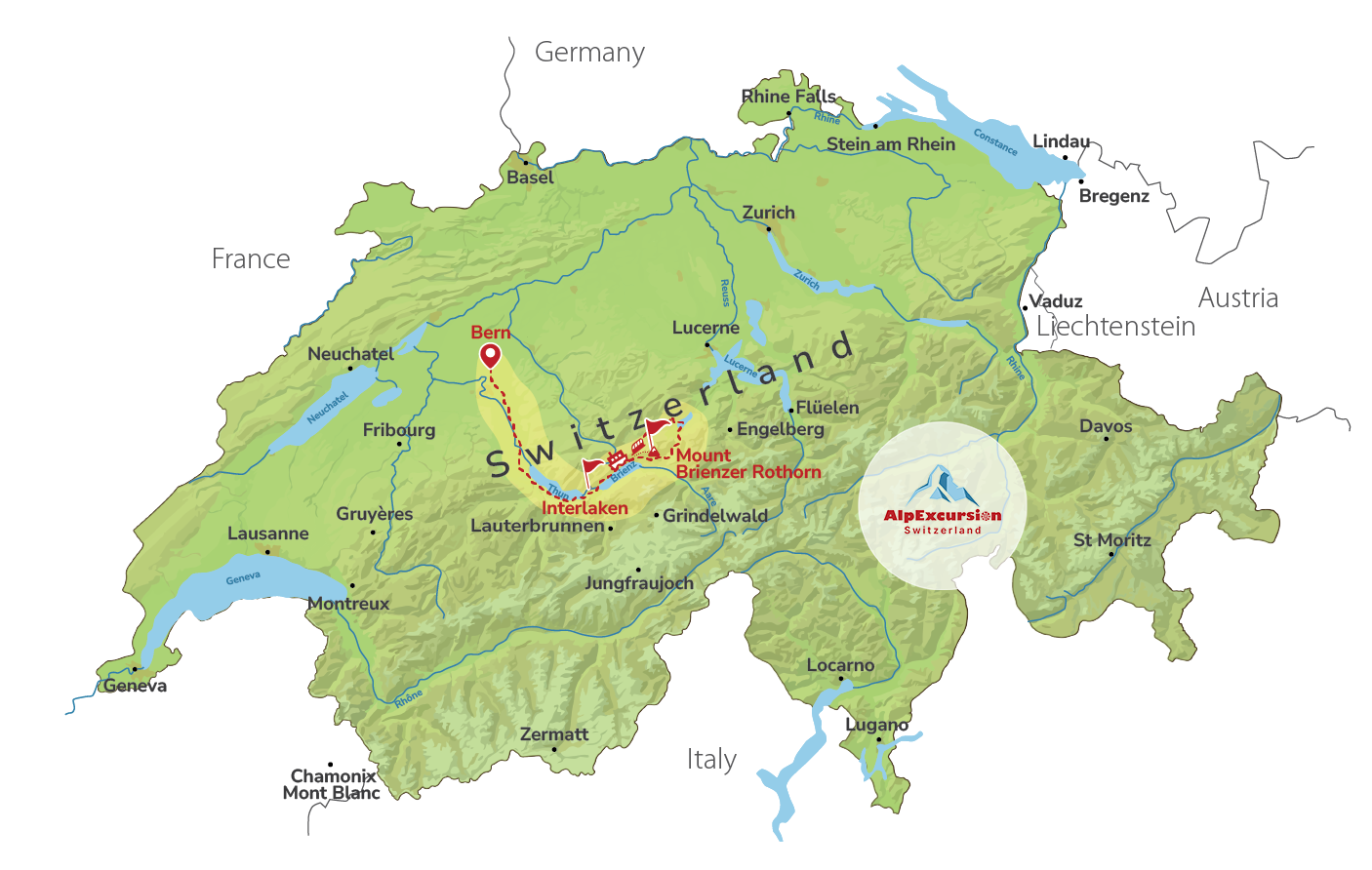 Alpine Panoramic Private Trip from Bern