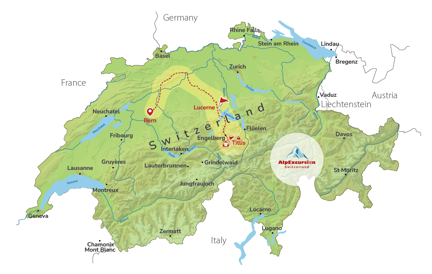 Lucerne & Mount Titlis Private Day Trip from Bern