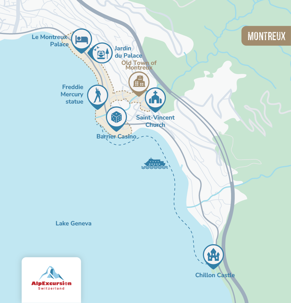 Visita guiada a pie por Montreux