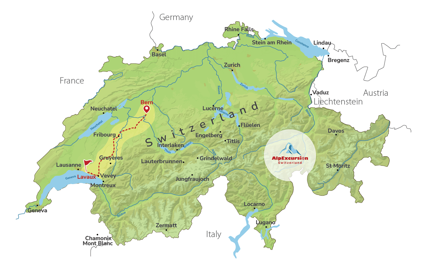 Swiss Wine Tasting in Lavaux Vineyards from Bern