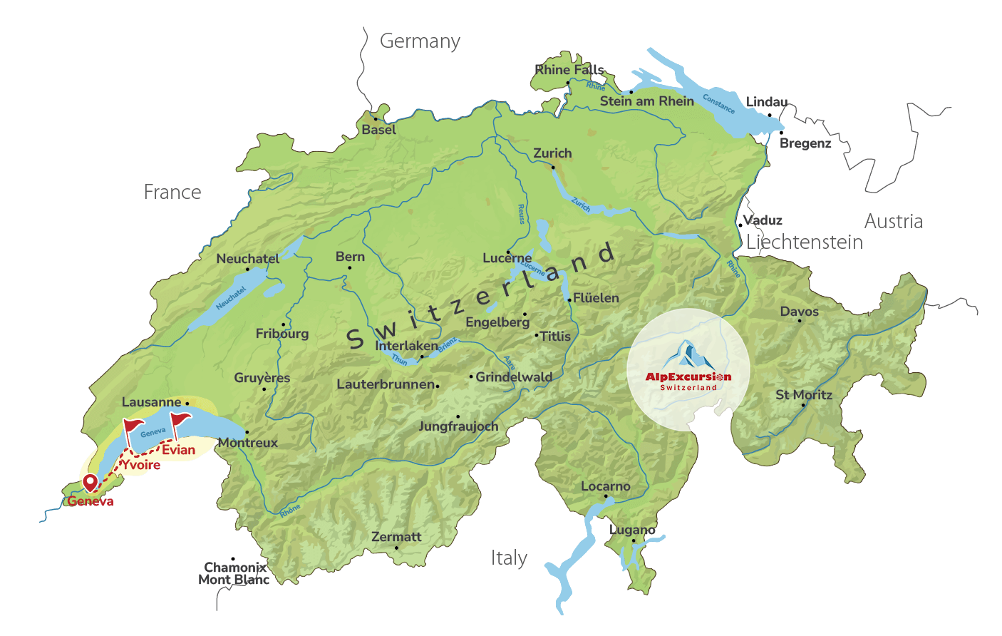 The French Riviera: Yvoire & Evian Private Trip from Geneva