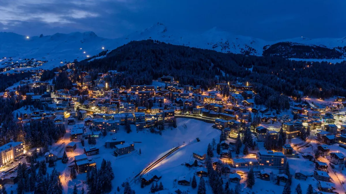 winter in Arosa Switzerland