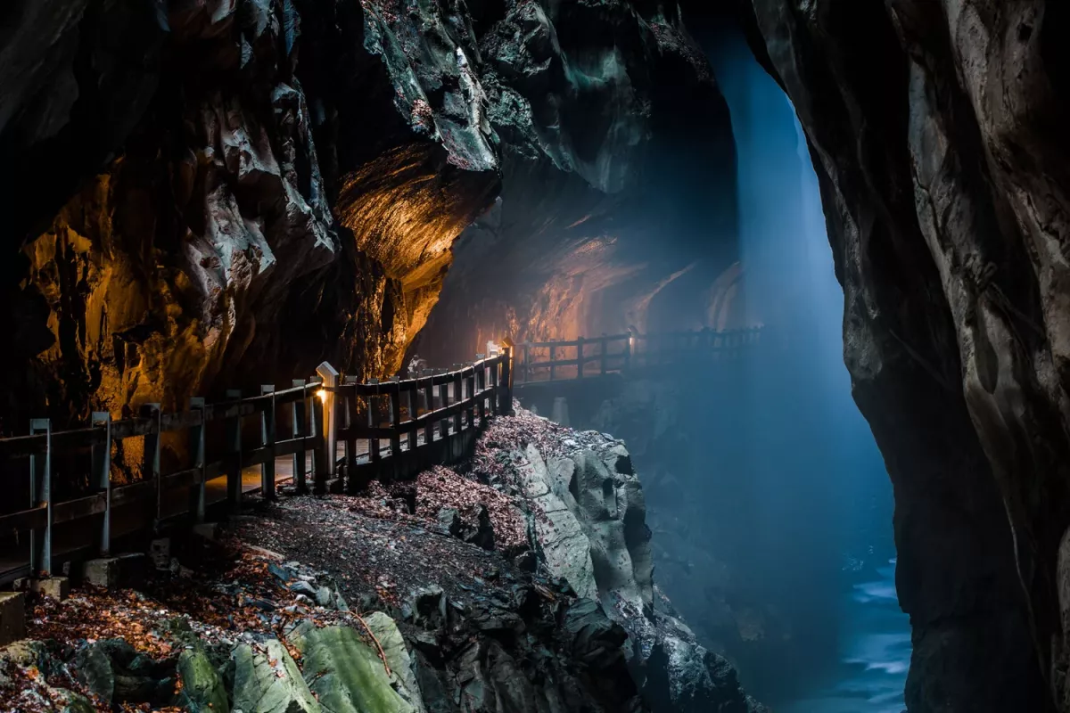 tamina Gorge Bad Ragaz in Switzerland