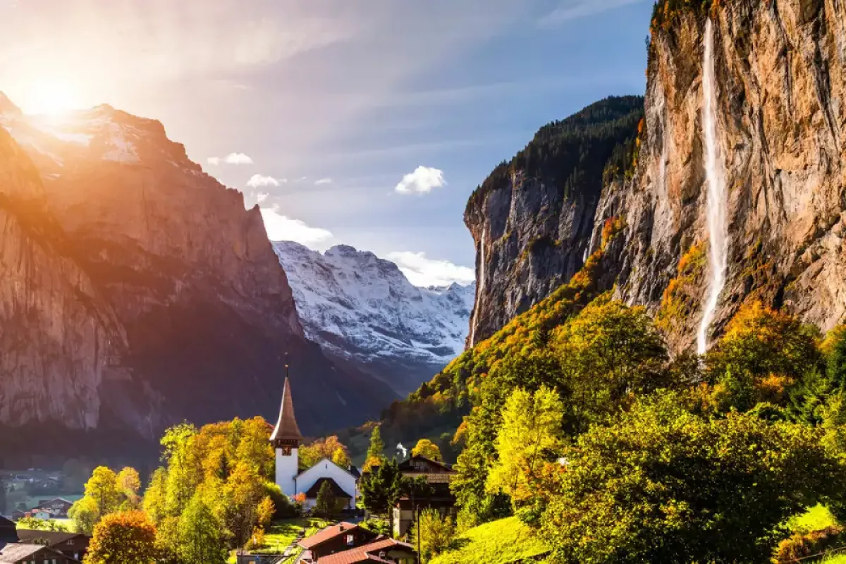 Staubbach Falls Lauterbrunnen Switzerland