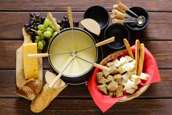 Swiss Fondue in Gruyrres