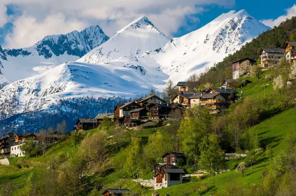 Saas Fee town