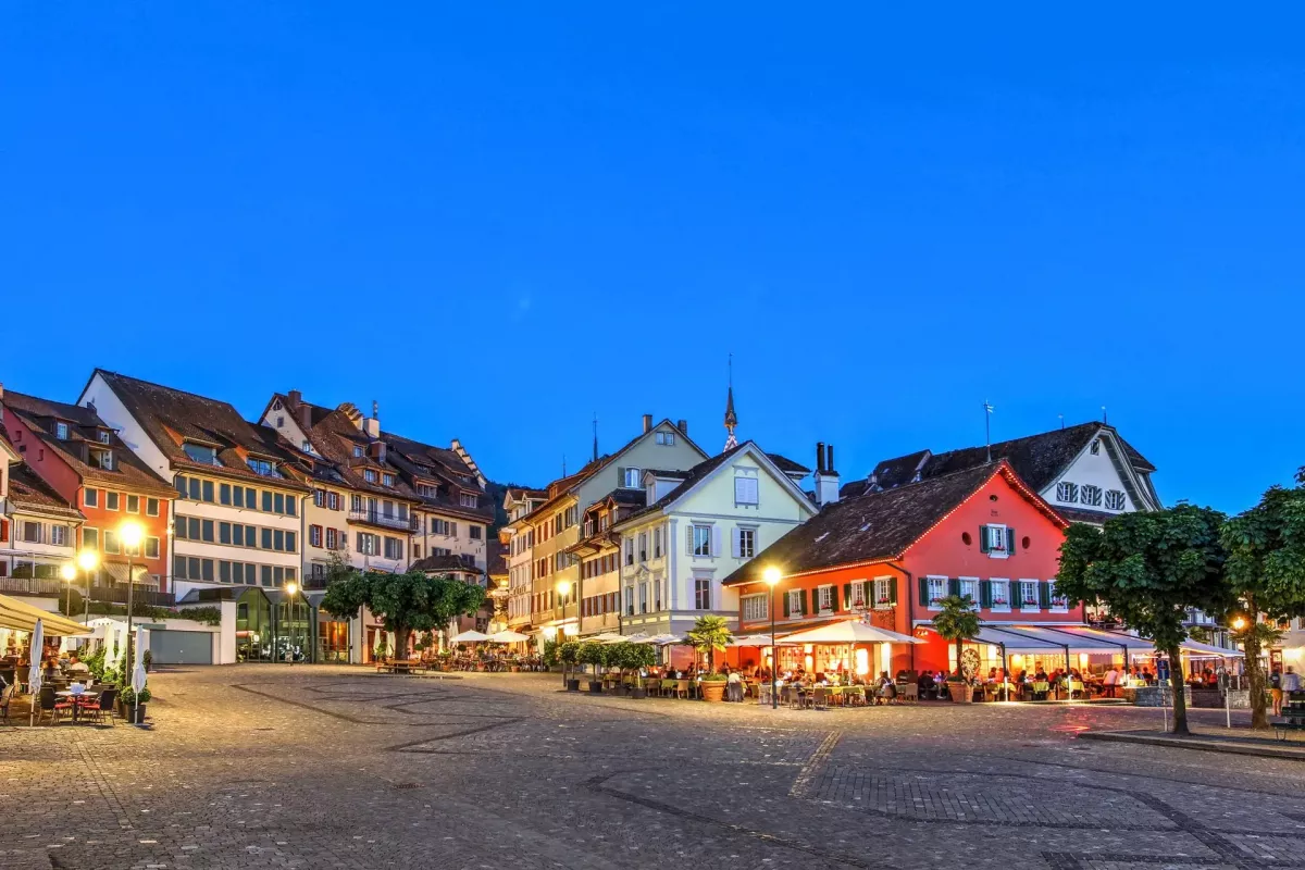 Old town in Zug Switzerland