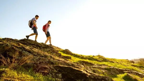 couple hiking