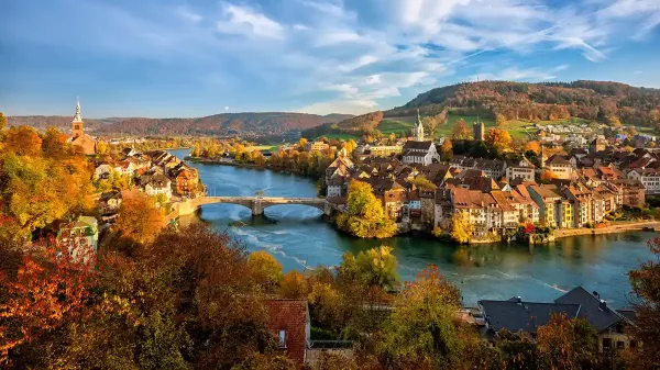 Panoramic view of Basel City