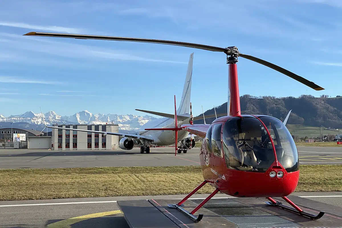 Helicopter trip